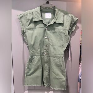 Celebrity pink brand, olive romper.